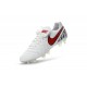 Scarpa Calcio Nuovi Nike Tiempo Legend VI FG Con Tacchetti Bianco Rosso