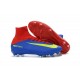 Nike Mercurial Superfly 5 FG Scarpa da Calcio Uomo Blu Rosso Giallo