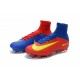 Nike Mercurial Superfly 5 FG Scarpa da Calcio Uomo Blu Rosso Giallo