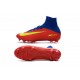 Nike Mercurial Superfly 5 FG Scarpa da Calcio Uomo Blu Rosso Giallo