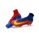 Nike Mercurial Superfly 5 FG Scarpa da Calcio Uomo Blu Rosso Giallo
