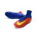 Nike Mercurial Superfly 5 FG Scarpa da Calcio Uomo Blu Rosso Giallo