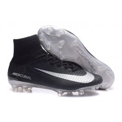 Scarpe Nuovo Nike Mercurial Superfly V FG ACC Nero Metallico