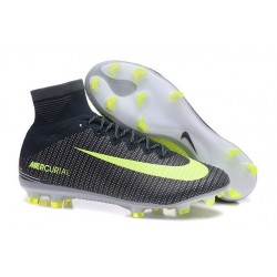 Scarpe Nuovo Ronaldo Nike Mercurial Superfly V CR7 FG ACC Nero Verde