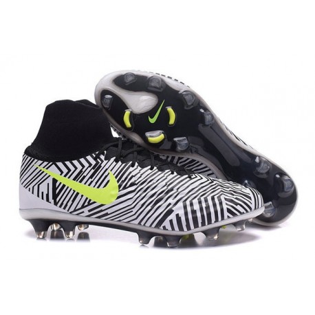Nike Magista Obra 2 FG Scarpa da Calcio Uomo Bianco Nero Volt
