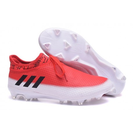 Scarpa da Calcio adidas Messi 16+ Pureagility FG Uomo Rosso Nero Bianco