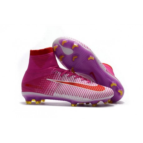 Nike Mercurial Superfly V FG Scarpa Calcio Rosa Rosso