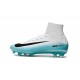 Nike Mercurial Superfly V FG Scarpa Calcio Bianco Blu Nero