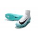 Nike Mercurial Superfly V FG Scarpa Calcio Bianco Blu Nero