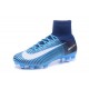 Nike Scarpe 2017 Mercurial Superfly V FG Uomo Blu Nero Bianco