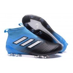 Scarpe Calcio Nuovo 2017 adidas ACE 17+ PureControl FG Blu Nero