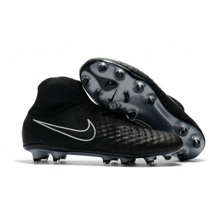 Nike Magista Obra II FG Scarpe da Calcio per terreni duri Nero Metallico
