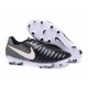 Scarpe Calcio 2017 Nike Tiempo Legend 7 FG Nero Bianco