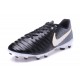 Scarpe Calcio 2017 Nike Tiempo Legend 7 FG Nero Bianco