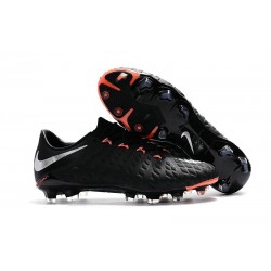 Scarpa da Calcio Nike Hypervenom Phantom III FG ACC Nero Metallico Arancio