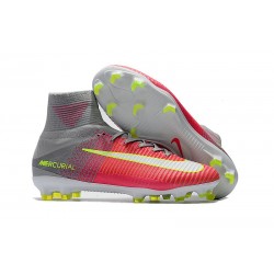 Nike Scarpe 2017 Mercurial Superfly V FG Uomo Rosa Grigio
