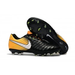 Scarpe Calcio 2017 Nike Tiempo Legend 7 FG Nero Giallo