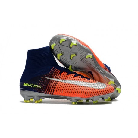 Nike Scarpe 2017 Mercurial Superfly V FG Uomo Blu Cromo Cremise