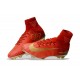 Nike Scarpe 2017 Mercurial Superfly V CR7 FG Uomo Rosso Oro