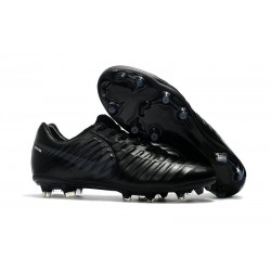 Scarpe Calcio 2017 Nike Tiempo Legend 7 FG Tutto Nero