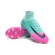 Nuovo Scarpa Calcio Nike Mercurial Superfly 5 FG ACC - Blu Rosa Nero