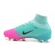 Nuovo Scarpa Calcio Nike Mercurial Superfly 5 FG ACC - Blu Rosa Nero