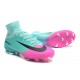 Nuovo Scarpa Calcio Nike Mercurial Superfly 5 FG ACC - Blu Rosa Nero