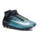 Nuovo Scarpa Calcio Nike Mercurial Superfly 5 FG ACC - Blu Giallo Nero