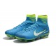 Nuovo Scarpa Calcio Neymar Nike Mercurial Superfly 5 FG ACC - Blu Verde