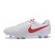 Scarpe Calcio 2017 Nike Tiempo Legend 7 FG Bianco Rosso