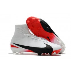 Nuovo Scarpa Calcio Nike Mercurial Superfly 5 FG ACC - Bianco Rosso Nero