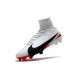 Nuovo Scarpa Calcio Nike Mercurial Superfly 5 FG ACC - Bianco Rosso Nero