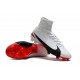 Nuovo Scarpa Calcio Nike Mercurial Superfly 5 FG ACC - Bianco Rosso Nero