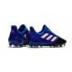 Scarpe da Calcio Uomo adidas Ace 17.1 Leather Fg Blu Bianco Nero