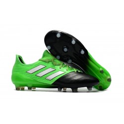 Scarpe da Calcio Uomo adidas Ace 17.1 Leather Fg Verde Nero Metal