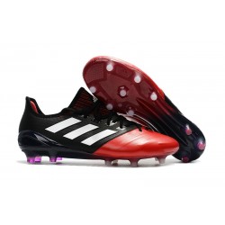 Scarpe da Calcio Uomo adidas Ace 17.1 Leather Fg Nero Rosso Bianco
