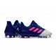 Scarpe da Calcio Uomo adidas Ace 17.1 Leather Fg Blu Rosa Bianco