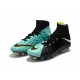 Scarpe Nike Hypervenom Phantom III DF FG Flyknit - Nero Blu