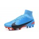 Nike Scarpe Mercurial Superfly V FG Uomo - Blu Nero Rosso