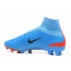 Nike Scarpe Mercurial Superfly V FG Uomo - Blu Nero Rosso