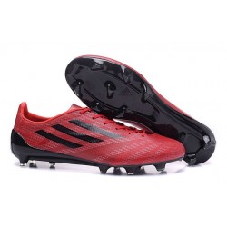 Nuovo Scarpa Da Calcio Adidas F50 Adizero FG Rosso Nero