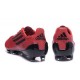 Nuovo Scarpa Da Calcio Adidas F50 Adizero FG Rosso Nero
