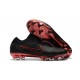 Scarpa da Calcio Nike Mercurial Vapor Flyknit Ultra FG - Nero Rosso