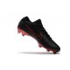 Scarpa da Calcio Nike Mercurial Vapor Flyknit Ultra FG - Nero Rosso