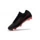 Scarpa da Calcio Nike Mercurial Vapor Flyknit Ultra FG - Nero Rosso