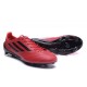 Nuovo Scarpa Da Calcio Adidas F50 Adizero FG Rosso Nero