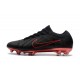 Scarpa da Calcio Nike Mercurial Vapor Flyknit Ultra FG - Nero Rosso