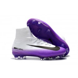 Scarpa da Calcio Nike Mercurial Superfly 5 FG ACC - Bianco Viola
