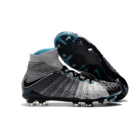 Nike Scarpa Hypervenom Phantom 3 DF FG ACC - Nero Grigio