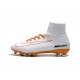 Nike Scarpe Mercurial Superfly V FG Uomo - Bianco Arancio